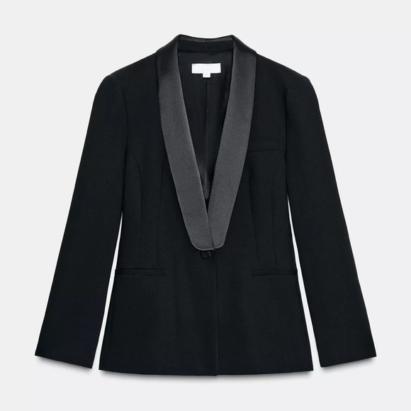 NWT ZARA VIRAL TUXEDO BLAZER SIZE M 
🚨FIRM PRICE NO DISCOUNT - Picture 8 of 11